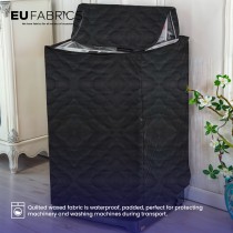 Quilted Protective Fabric Black 1