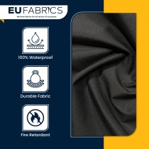 Madrid Water Resistant Fire Retardant Black 4