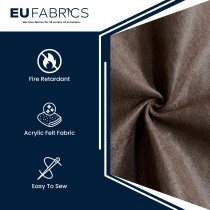 2mm Fire Retardant Acrylic Felt Grey