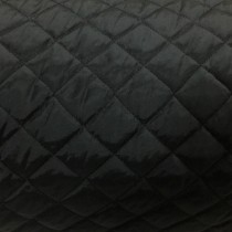 Quilted Fabric Viscose Black