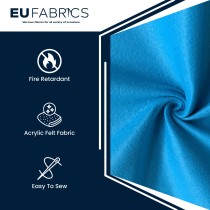 2mm Fire Retardant Acrylic Felt Grey