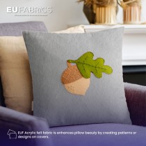 2mm Fire Retardant Acrylic Felt Grey