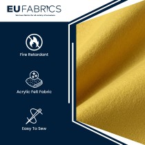 2mm Fire Retardant Acrylic Felt Grey