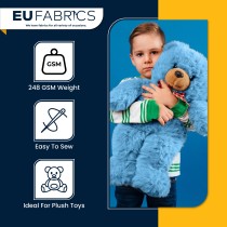 14mm Pile Fur Fabric Malt