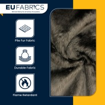 14mm Pile Fur Fabric Malt