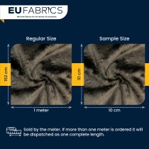 14mm Pile Fur Fabric Malt