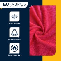 14mm Pile Fur Fabric Malt