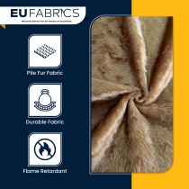 14mm Pile Fur Fabric Malt