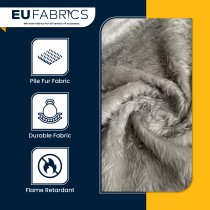 14mm Pile Fur Fabric Malt