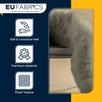 14mm Pile Fur Fabric Malt