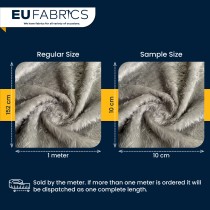 14mm Pile Fur Fabric Malt