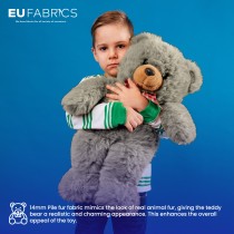 14mm Pile Fur Fabric Malt