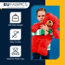 14mm Pile Fur Fabric Malt