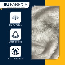 14mm Pile Fur Fabric Malt