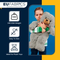 14mm Pile Fur Fabric Malt