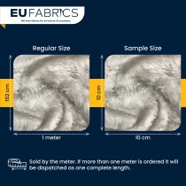 14mm Pile Fur Fabric Malt