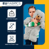 14mm Pile Fur Fabric Malt