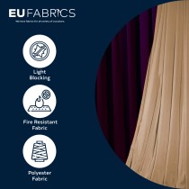 Blackout Fabric Orion Inherent Fire Retardant Apricot 1