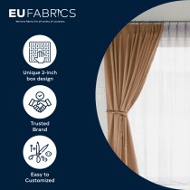 Blackout Fabric Orion Inherent Fire Retardant Apricot 1