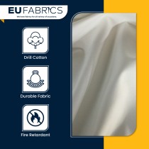 Fire Retardant Cotton Drill White