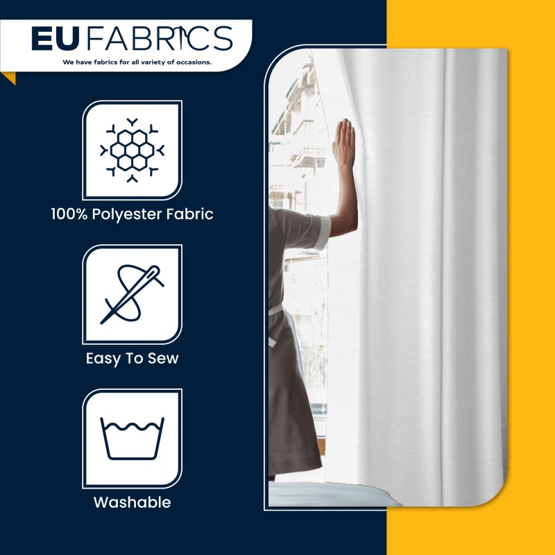 Fire Retardant Trevira Marquee Lining White1