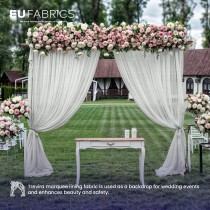 Fire Retardant Trevira Marquee Lining White1