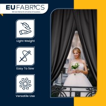 Fire Retardant Draping Fabric Black1