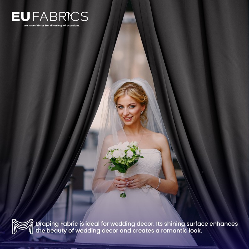 Fire Retardant Draping Fabric Black1