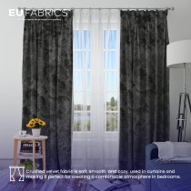 FIRE RETARDANT CRUSHED VELVET FABRIC Premium Soft Curtains Material Dress 150CM Lime