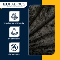 FIRE RETARDANT CRUSHED VELVET FABRIC Premium Soft Curtains Material Dress 150CM Lime