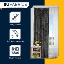 FIRE RETARDANT CRUSHED VELVET FABRIC Premium Soft Curtains Material Dress 150CM Lime