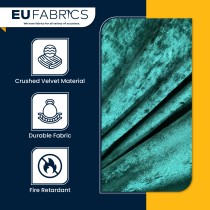 FIRE RETARDANT CRUSHED VELVET FABRIC Premium Soft Curtains Material Dress 150CM Lime