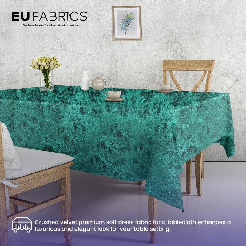 FIRE RETARDANT CRUSHED VELVET FABRIC Premium Soft Curtains Material Dress 150CM Lime
