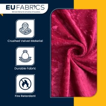 FIRE RETARDANT CRUSHED VELVET FABRIC Premium Soft Curtains Material Dress 150CM Lime