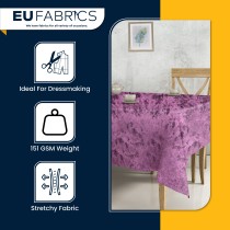 FIRE RETARDANT CRUSHED VELVET FABRIC Premium Soft Curtains Material Dress 150CM Lime