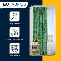 FIRE RETARDANT CRUSHED VELVET FABRIC Premium Soft Curtains Material Dress 150CM Lime
