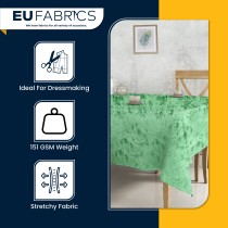 FIRE RETARDANT CRUSHED VELVET FABRIC Premium Soft Curtains Material Dress 150CM Lime