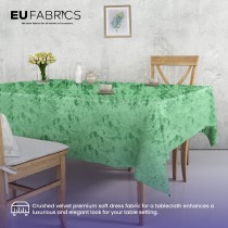 FIRE RETARDANT CRUSHED VELVET FABRIC Premium Soft Curtains Material Dress 150CM Lime