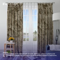 FIRE RETARDANT CRUSHED VELVET FABRIC Premium Soft Curtains Material Dress 150CM Lime
