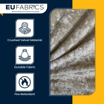 FIRE RETARDANT CRUSHED VELVET FABRIC Premium Soft Curtains Material Dress 150CM Lime