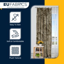 FIRE RETARDANT CRUSHED VELVET FABRIC Premium Soft Curtains Material Dress 150CM Lime