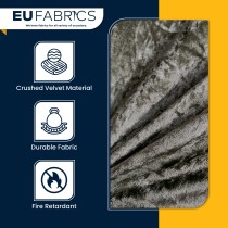 FIRE RETARDANT CRUSHED VELVET FABRIC Premium Soft Curtains Material Dress 150CM Lime