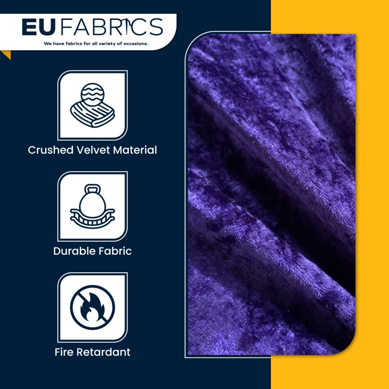 FIRE RETARDANT CRUSHED VELVET FABRIC Premium Soft Curtains Material Dress 150CM Lime