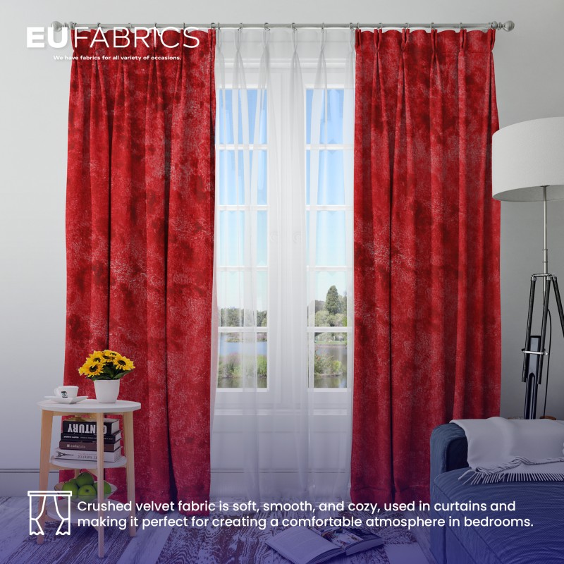 FIRE RETARDANT CRUSHED VELVET FABRIC Premium Soft Curtains Material Dress 150CM Lime
