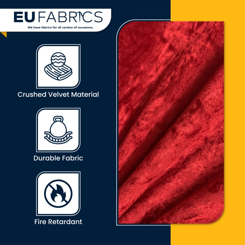 FIRE RETARDANT CRUSHED VELVET FABRIC Premium Soft Curtains Material Dress 150CM Lime
