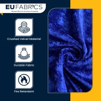 FIRE RETARDANT CRUSHED VELVET FABRIC Premium Soft Curtains Material Dress 150CM Lime