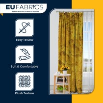 FIRE RETARDANT CRUSHED VELVET FABRIC Premium Soft Curtains Material Dress 150CM Lime