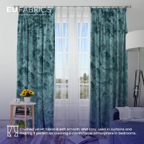 FIRE RETARDANT CRUSHED VELVET FABRIC Premium Soft Curtains Material Dress 150CM Lime
