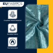 FIRE RETARDANT CRUSHED VELVET FABRIC Premium Soft Curtains Material Dress 150CM Lime