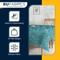 FIRE RETARDANT CRUSHED VELVET FABRIC Premium Soft Curtains Material Dress 150CM Lime